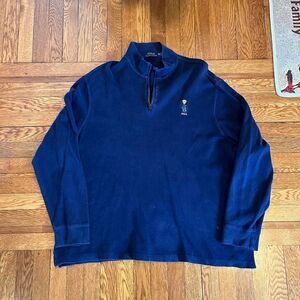 Y2K Polo Ralph Lauren‎ Quarter zip with the bear